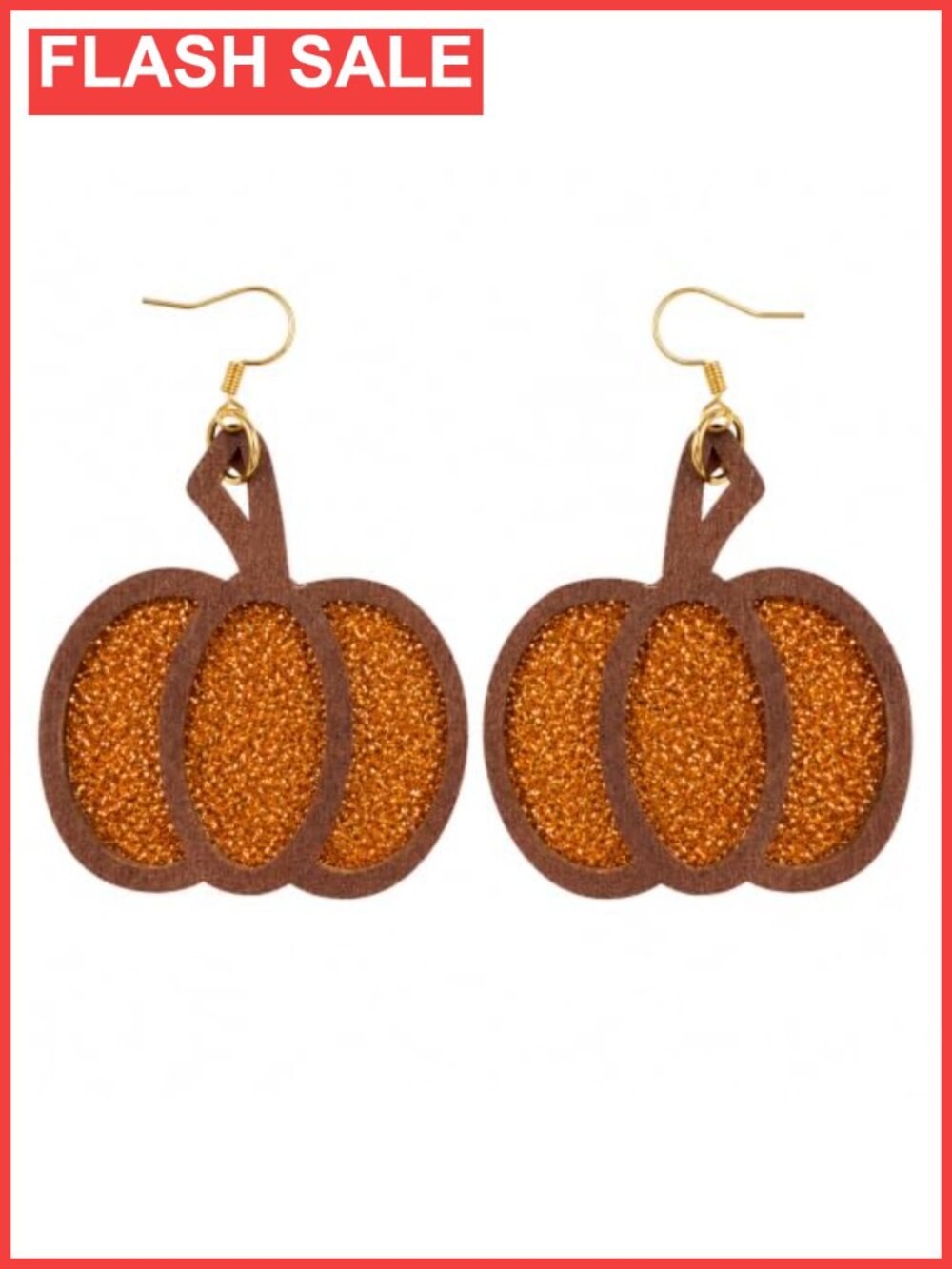 Pumpkin Drop Dangle Earrings Acrylic Metal Fall Thanksgiving Jewelry